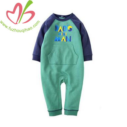 Baby Boy's Long Sleeve Jumpsuit with Pocket