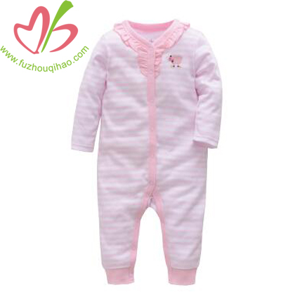 Cute Pink Baby Long Sleeve Jumpsuit