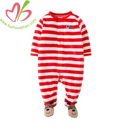 Chrismas Stripe Baby Long Jumpsuit