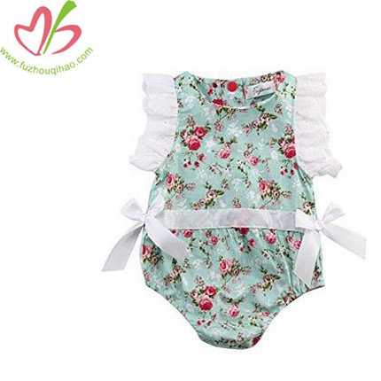 Baby Girl Clothes Lace Floral Cotton Romper Bodysuit Jumpsuit Outfits