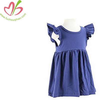 Baby Girls' Cotton Flutter Sleeve Dress