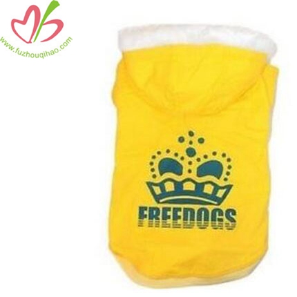 Cute Dog Winter Warm Clothes Pet Yellow Hoodies