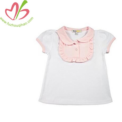 Girl's Cotton Ruffled Bib Top