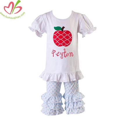 Blue Diamond Printing Kids Blouse Set