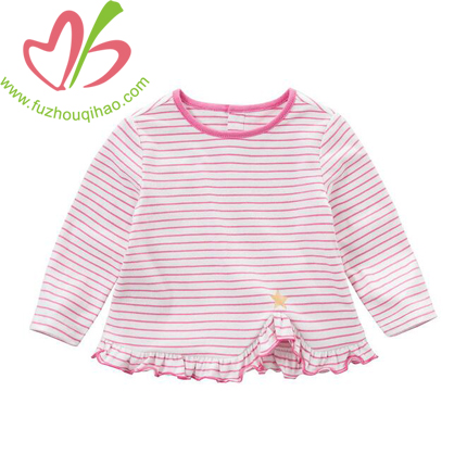 Girl's Long Sleeve Stripe T Shirt