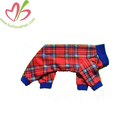 Tartan Fleece Dog Pajamas