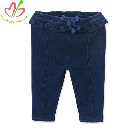 Cute Baby Denim Ruffle Legging