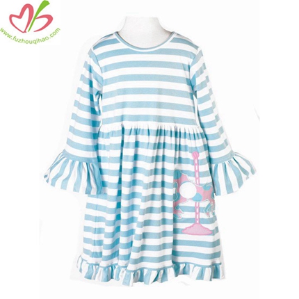 Custom Stripe Girl's Dress