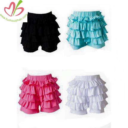 Multi Ruffled Girl's Bottom Short