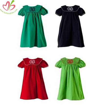 Different Colors Corduroy Girl's Dress