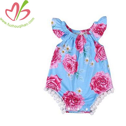 Newborn Baby Girl Sleeveless Infant Jumpsuit Outfit