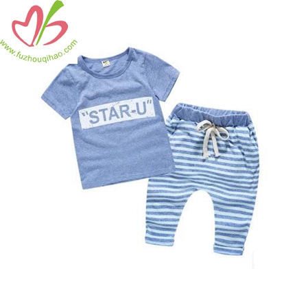 Baby Summer Wear Short Sleeve Children Suit