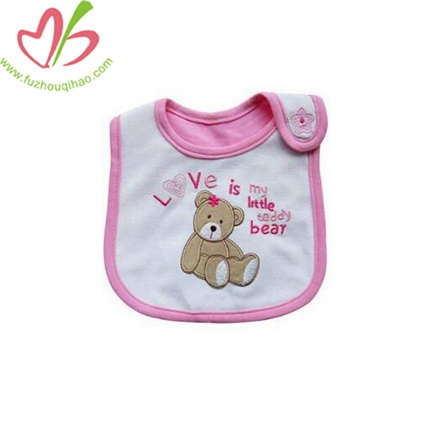 Teddy Bear Baby Girl Waterproof Bib