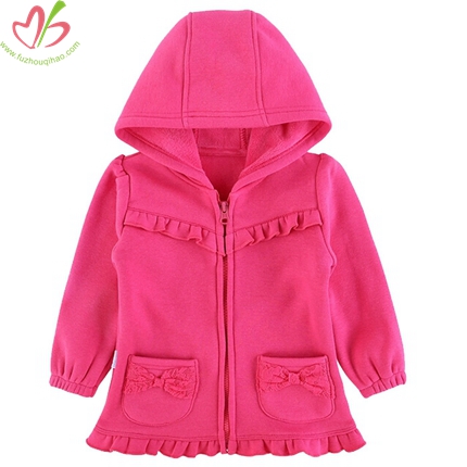 Hot Pink Children Jacket with Zipper