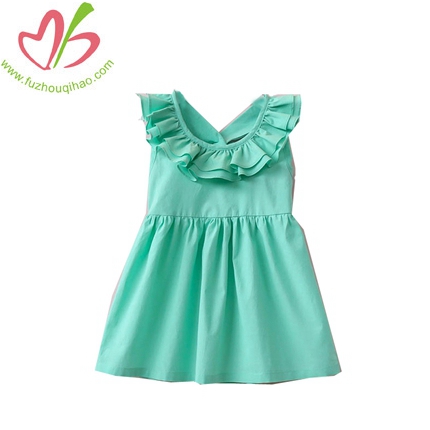 Girls Back Bow Vest Dress