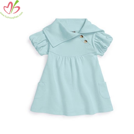 Special Neck Designs Aqua Baby Girl's Tunic