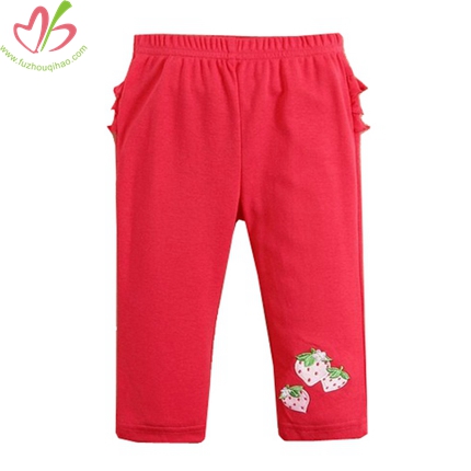 Baby Girl's Legging With Ruffles At Back