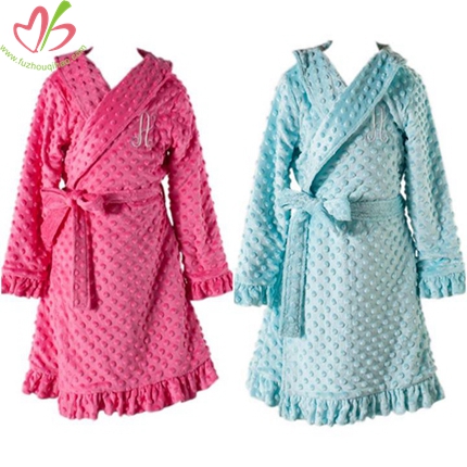 Minky Dots Children Bath Robe