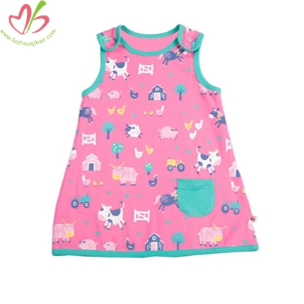 100% Cotton Printed Baby Dress